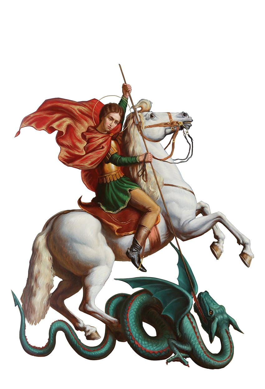cavallo Lancia drago guerriero San Giorgio il 2846x4185 Sfondo del telefono HD