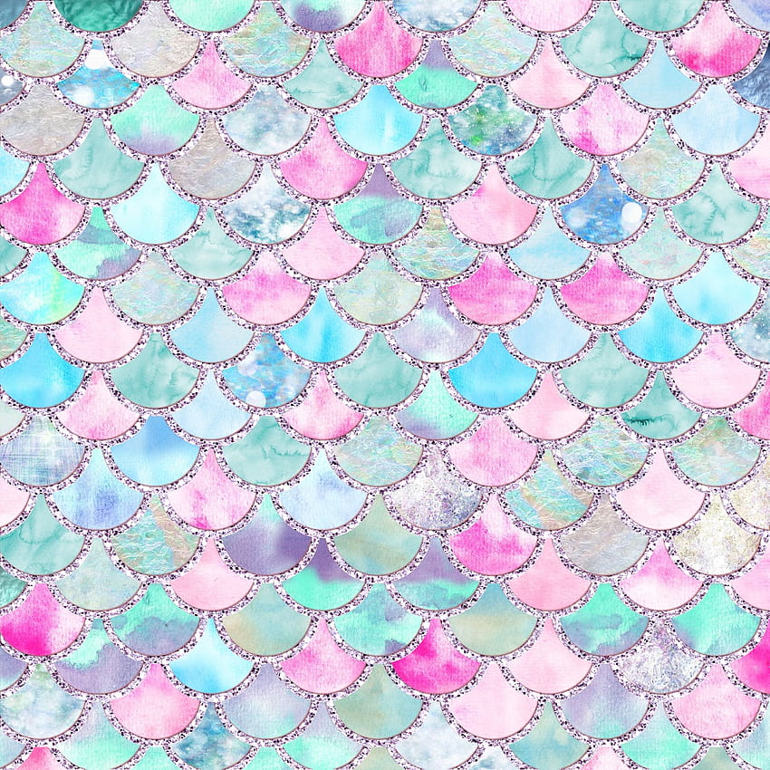 Buy Teal Summer Mermaid Scales, summer glitter HD phone wallpaper