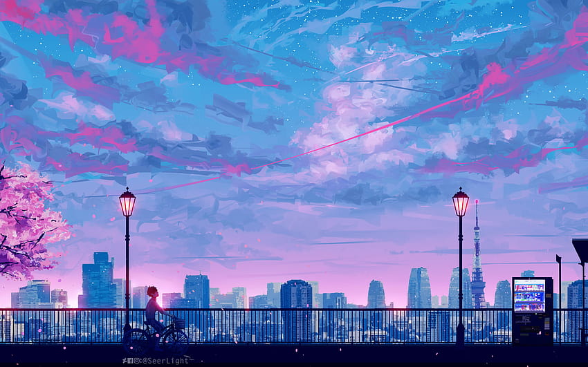 3840x2400 Anime Cityscape Landscape Scenery , Backgrounds, and, cute anime scenery HD wallpaper