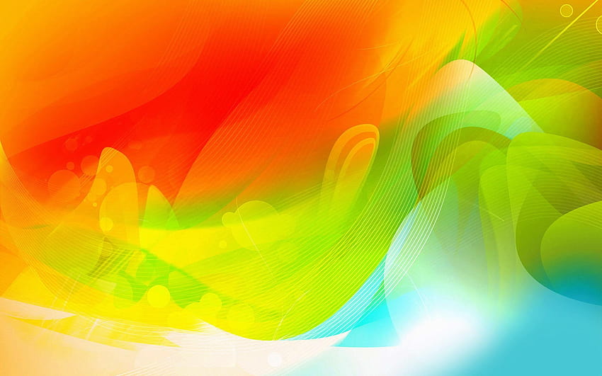 Red, green, and white abstract painting, orange abstrak HD wallpaper