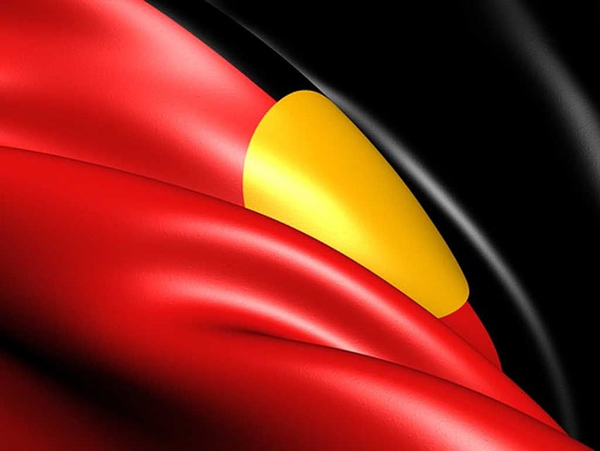 Drapeau aborigène stylisé, drapeau aborigène australien Fond d'écran HD