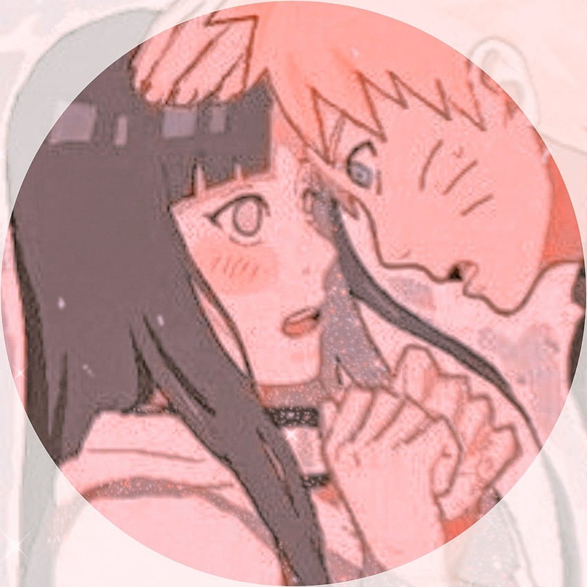 Iconos coincidentes de Pfp Naruto y Hinata fondo de pantalla del teléfono
