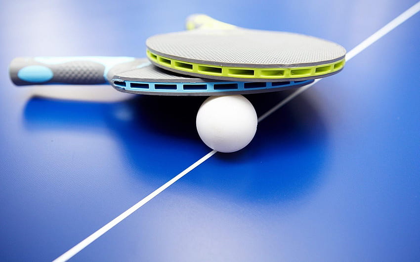 table tennis racket, ping pong table, ping pong HD wallpaper
