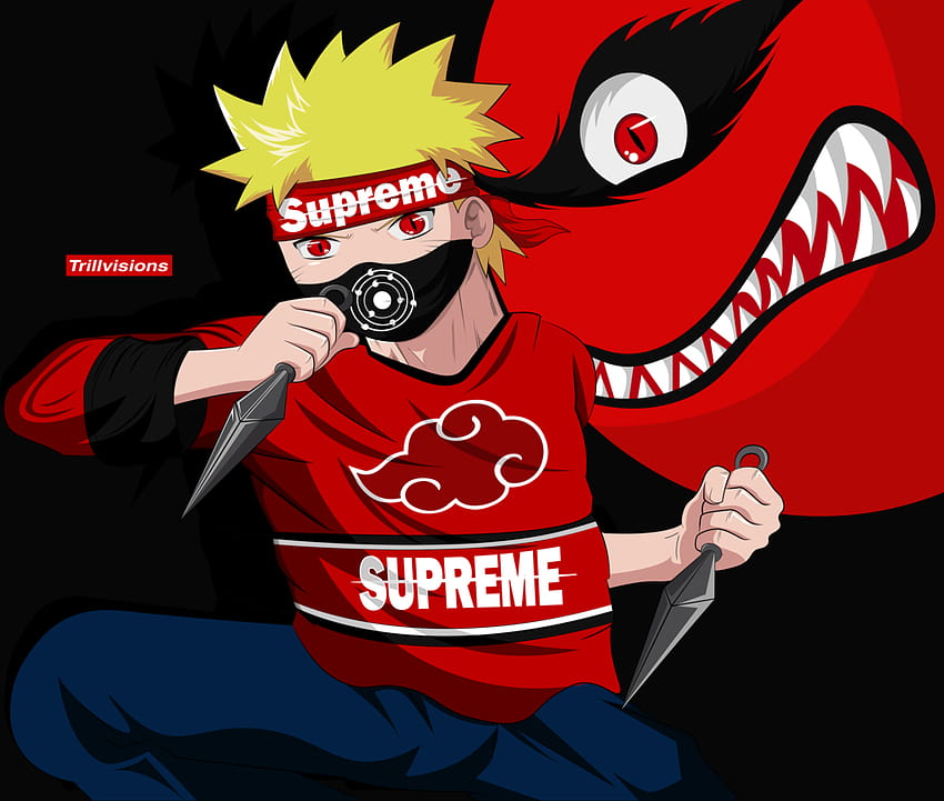 Kakashi BAPE Supreme Dope Cartoon, dope kakashi papel de parede HD