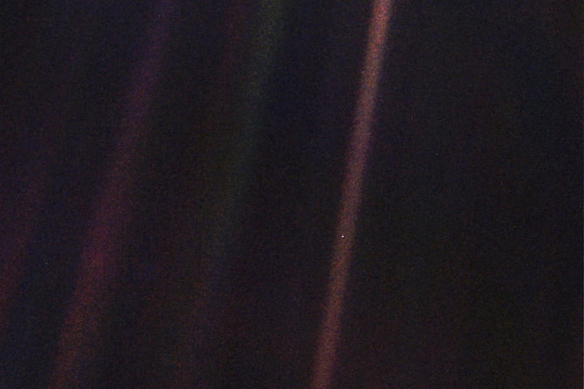 Pale Blue Dot': 象徴的な NASA ボイジャー 高画質の壁紙