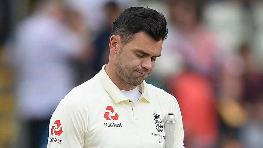 Ashes 2019: Der Engländer James Anderson fällt im zweiten Test gegen HD-Hintergrundbild