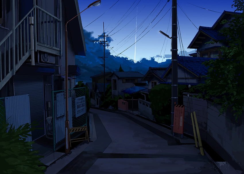 clouds dark kurono, anime neighborhood HD wallpaper
