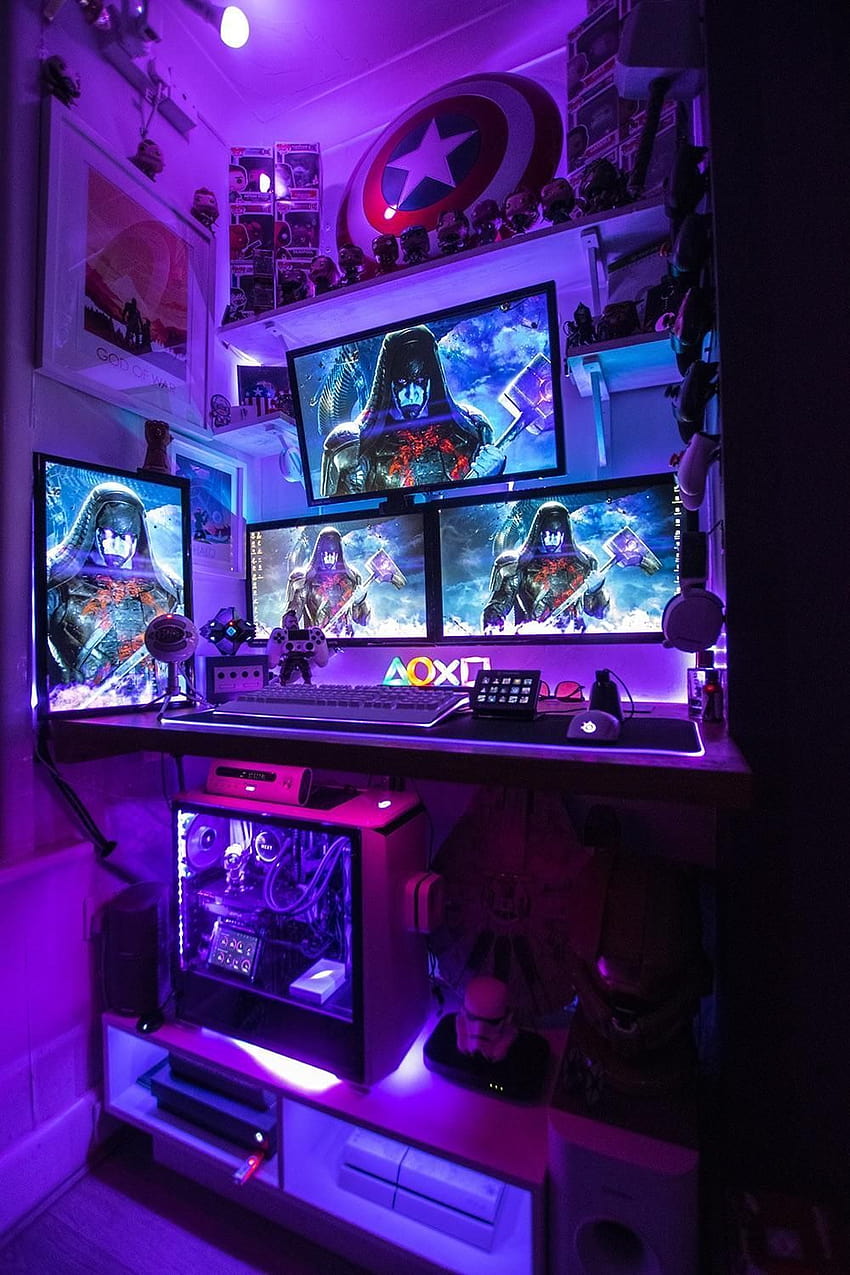 Gamer Room, gaming room setup HD phone wallpaper | Pxfuel
