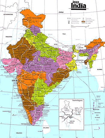 India Tourist Map – Tourism Company And Tourism Information Center HD ...