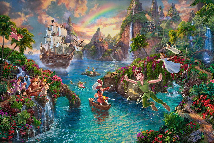 Disney Peter Pan's Never Land, neverland peter pan background HD wallpaper