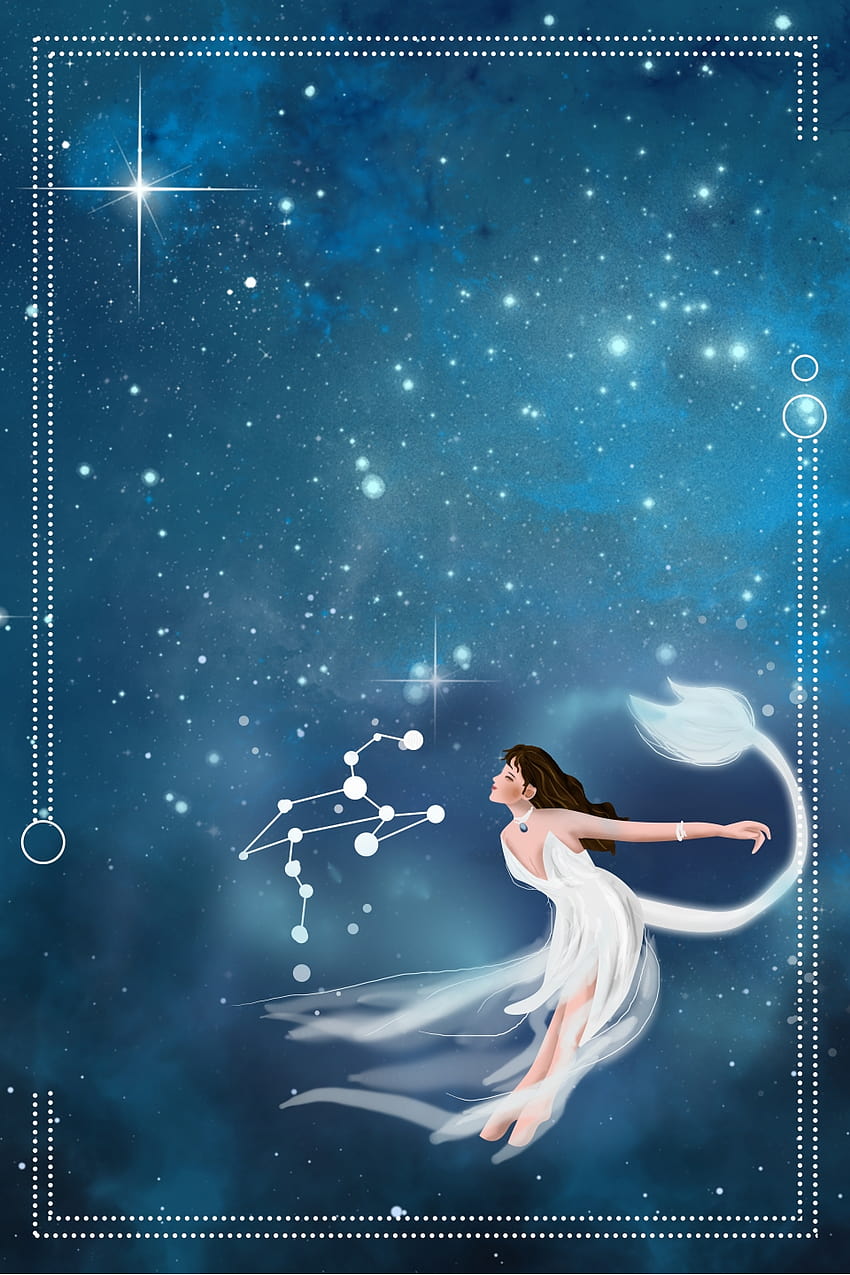 Twelve Constellations Leo Constellation Dream Material , Magician, Magician, Moon Backgrounds for HD phone wallpaper