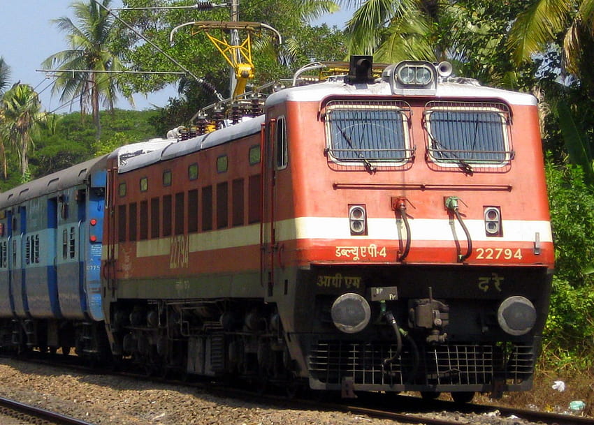 Locomotora india clase WAP, locomotora de carril indio fondo de pantalla