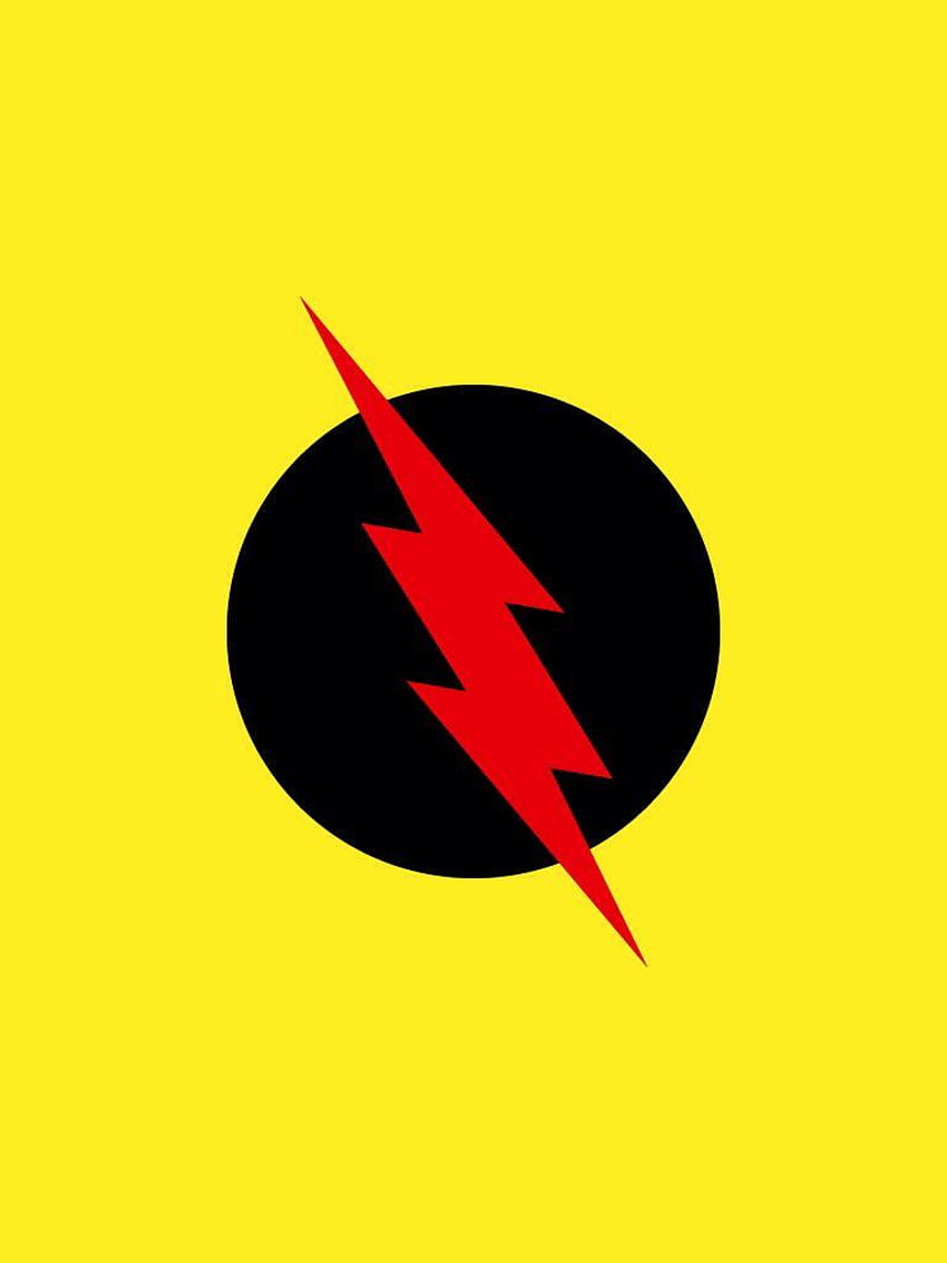 Odwrócone logo Flash, flashuj w odwrotnej kolejności Tapeta na telefon HD