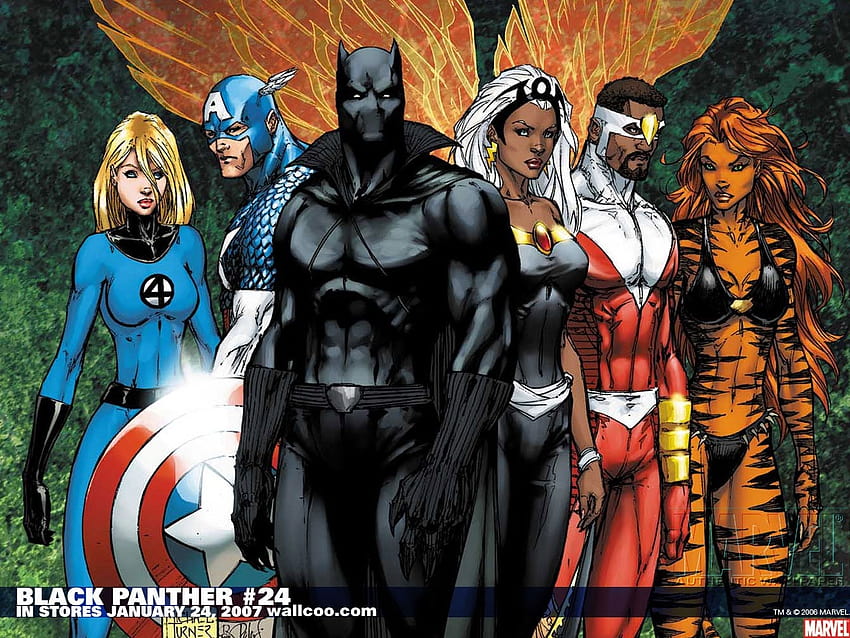 Capitán América, guepardos, pantera negra, cómics, mujer invisible, maravilla, cómics, guerra civil, tormenta, cómics, alta calidad, alta definición, pantera negra, cómics de maravilla. fondo de pantalla