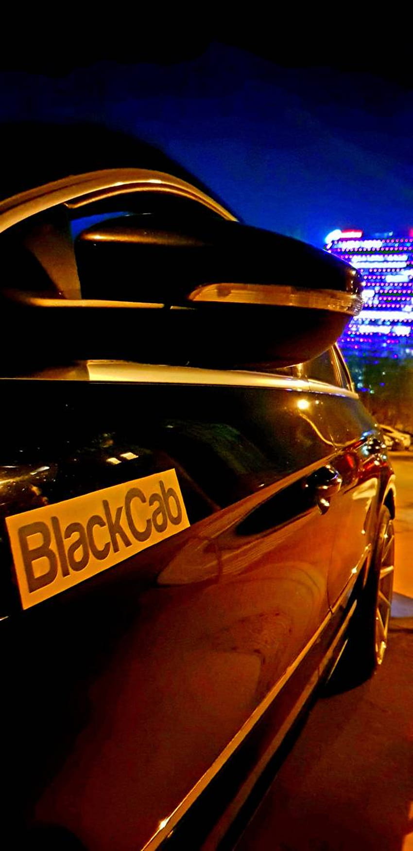 Black cab by Sanduleo, fake taxi HD phone wallpaper