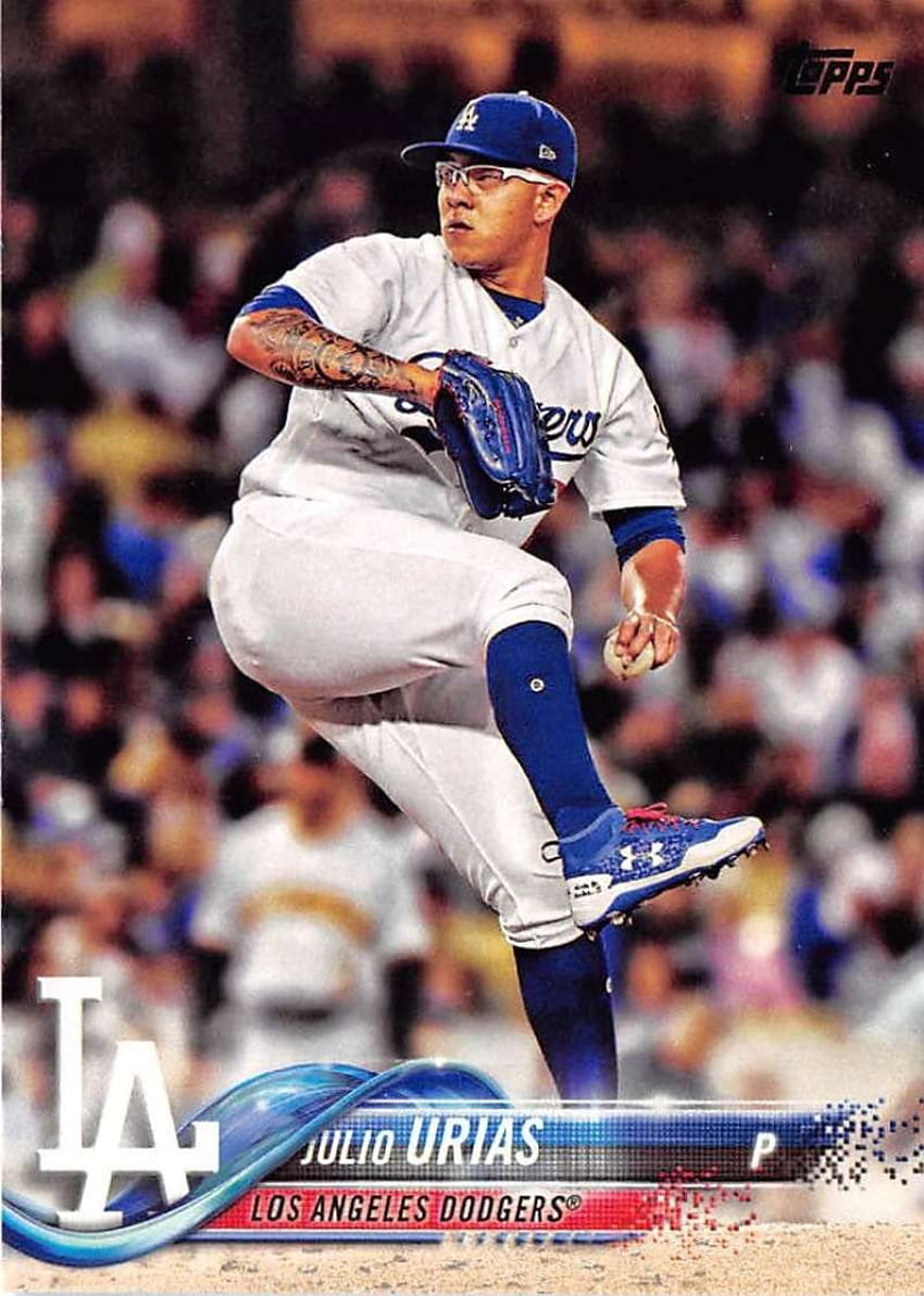 2018 Topps Julio Urias Los Angeles Dodgers Baseball Card : Collectibles & Fine Art HD phone wallpaper
