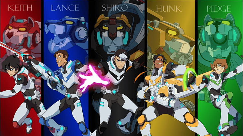 Keith, Lance, Shiro, Hunk and Pidge the Paladins of Voltron from, voltron legendary defender HD wallpaper