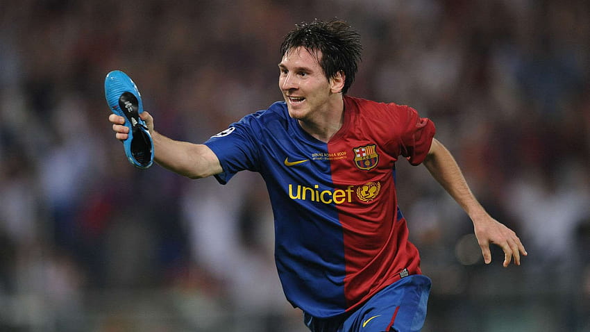 Gli stivali di Lionel Messi, messi ucl Sfondo HD