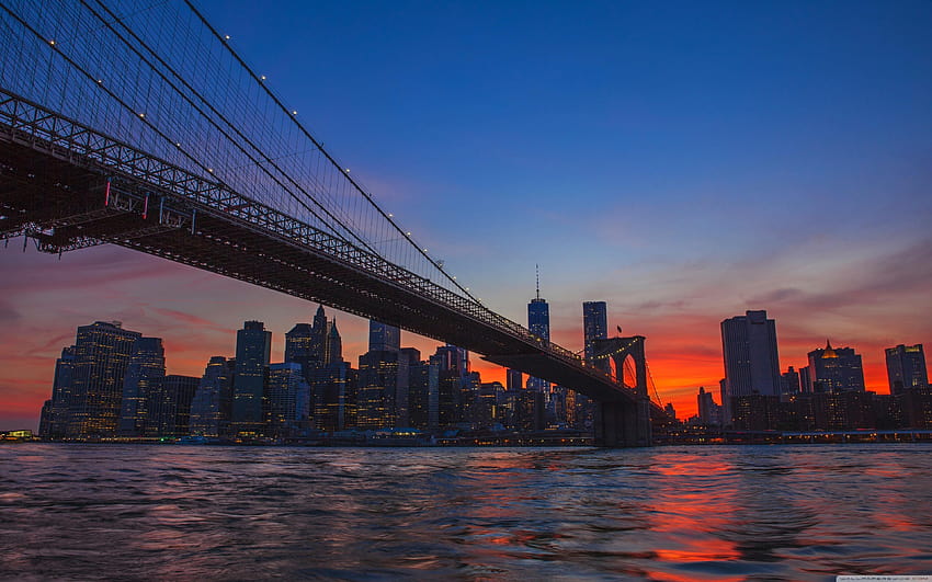 New York City, Brooklyn Bridge View ❤ for HD wallpaper