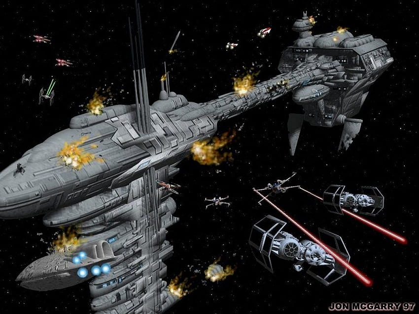 5 Star Wars Space Battle, films de batailles spatiales Fond d'écran HD