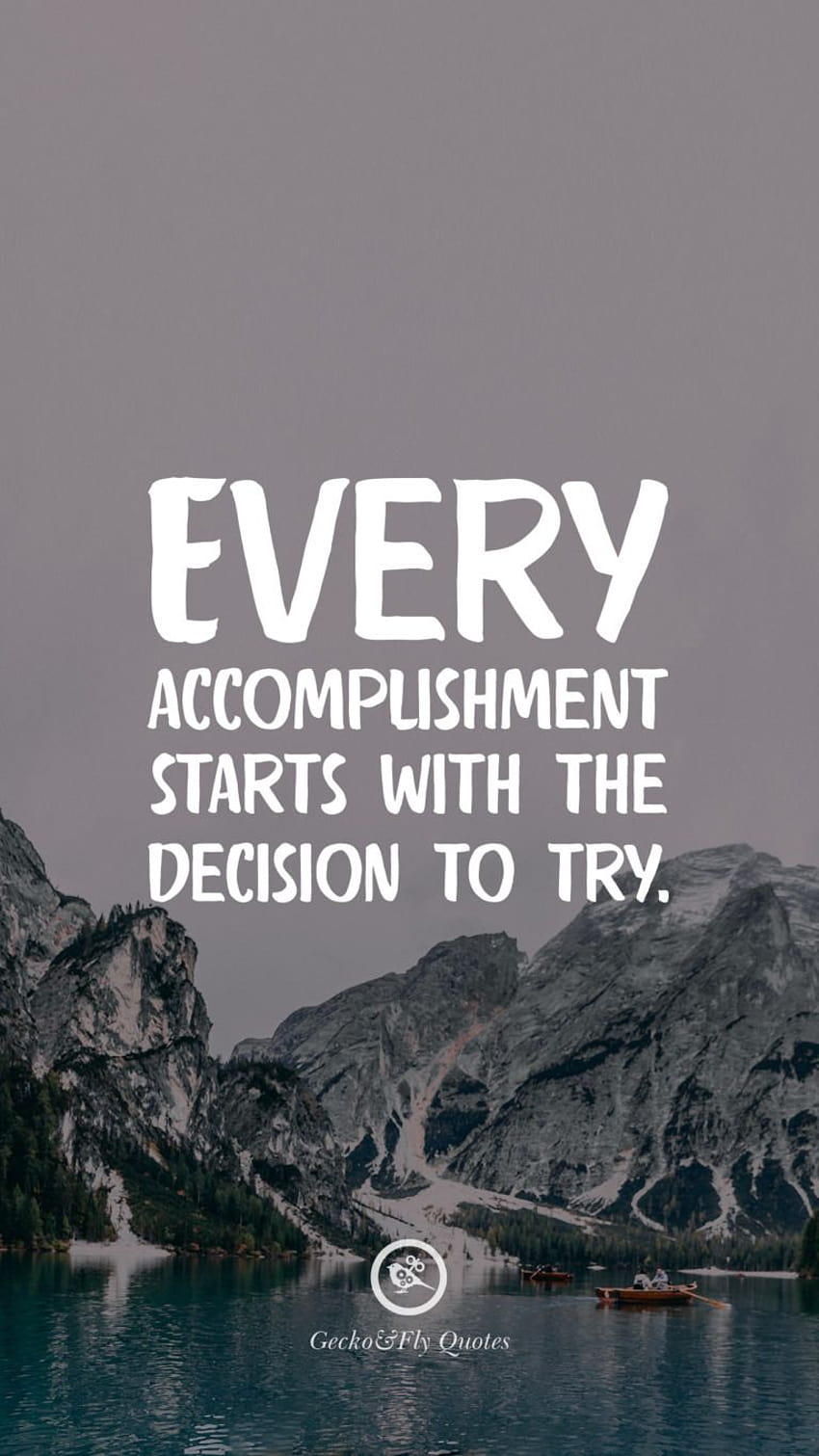 Every accomplishment starts with the ...pinterest, decision HD phone wallpaper
