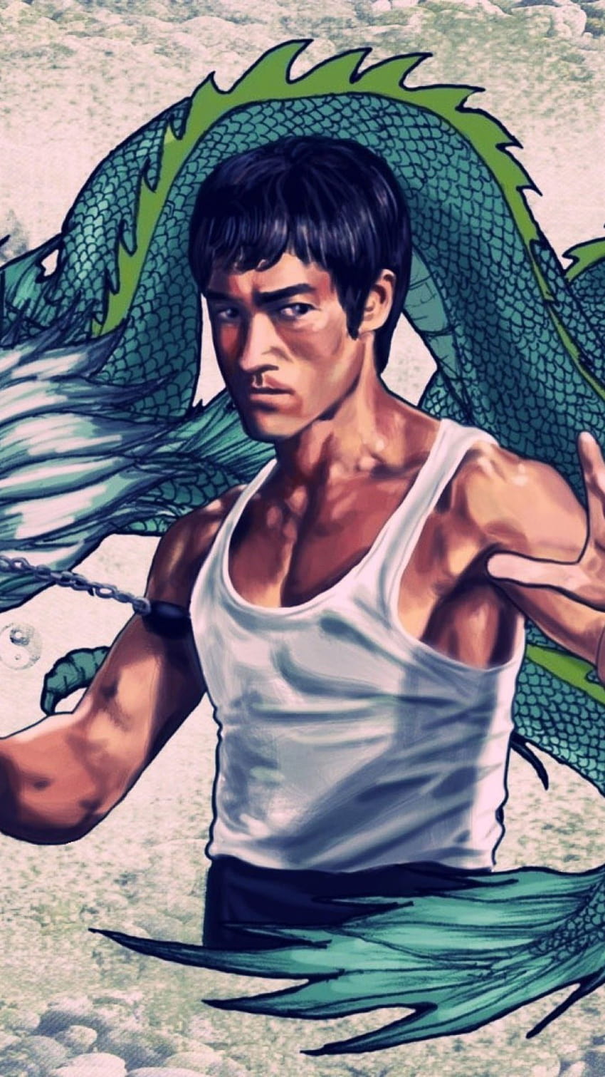 Bruce Lee iPhone, Bruce Lee zitiert iPhone HD-Handy-Hintergrundbild