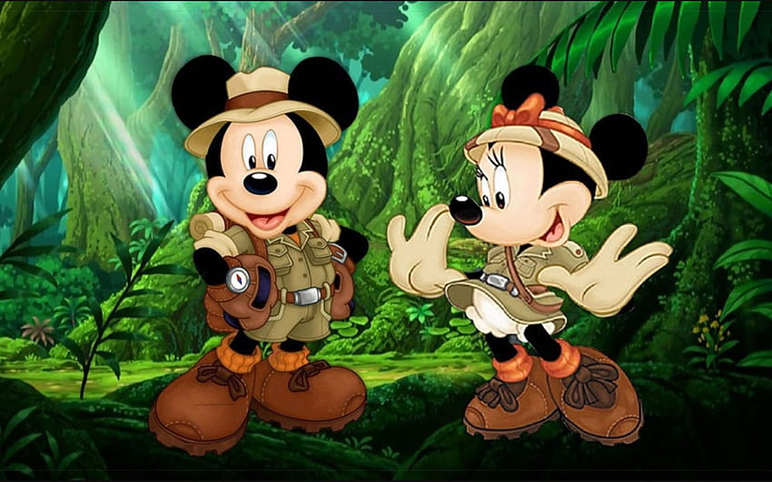 Mickey Safari HD wallpaper