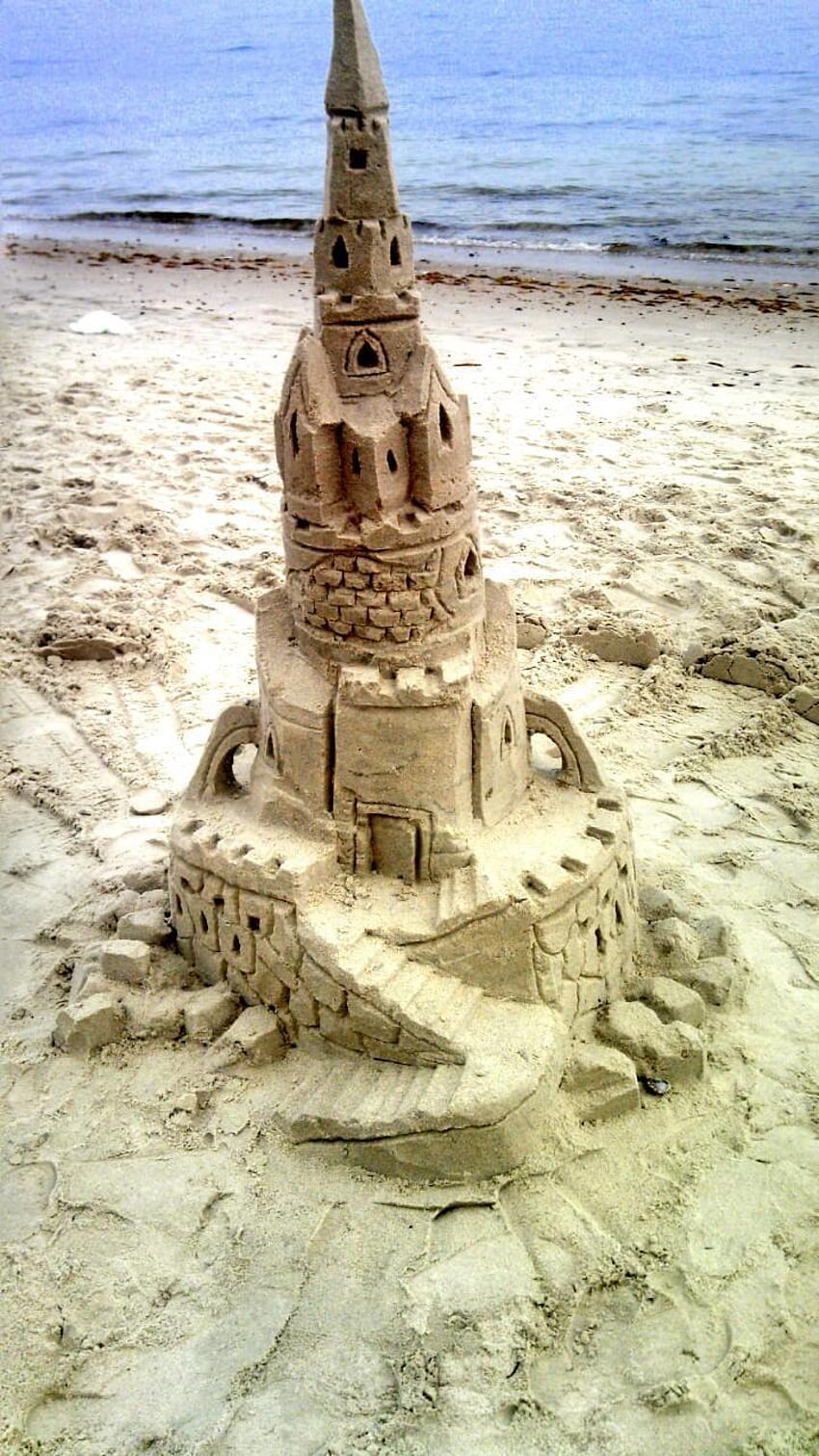 Sand Castle Art for Android HD phone wallpaper