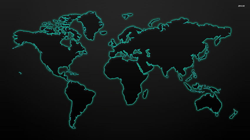 World Map 3, peta dunia beresolusi tinggi Wallpaper HD