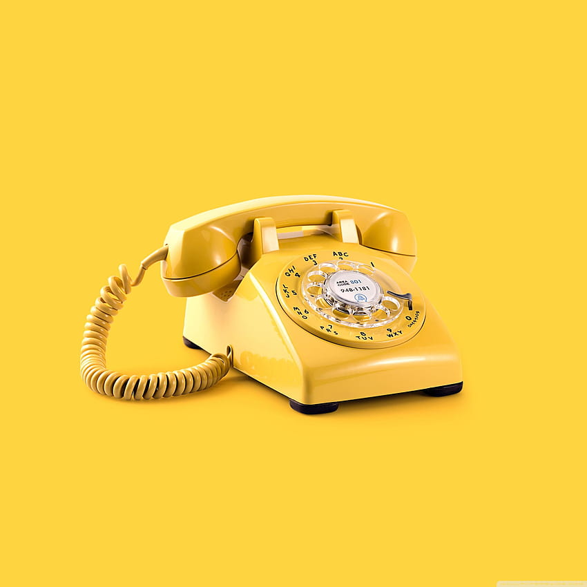 Retro Telephone Aesthetic Ultra Backgrounds, aesthetic yellow retro HD phone wallpaper