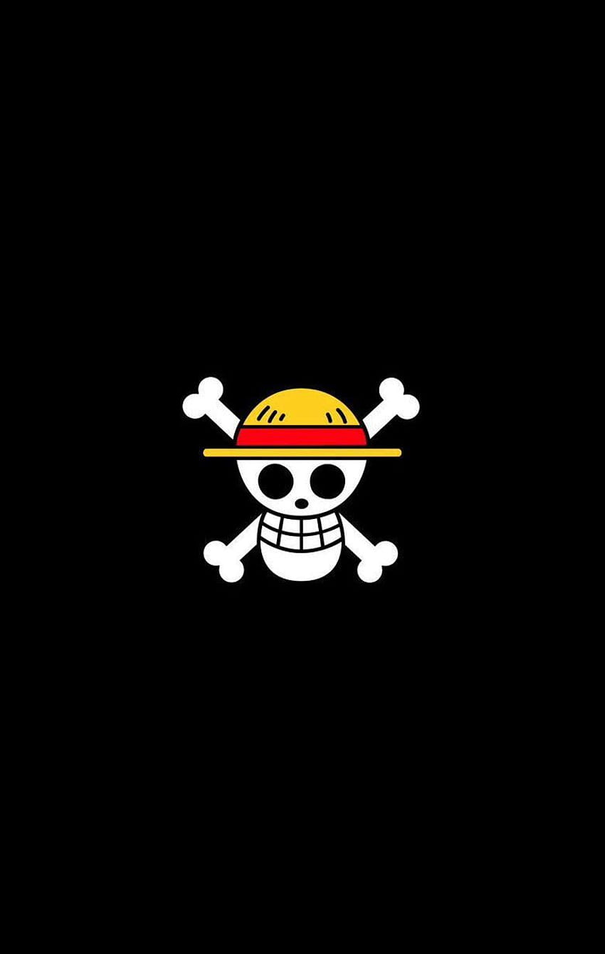 One Piece Luffy Skull, naruto background hitam HD phone wallpaper