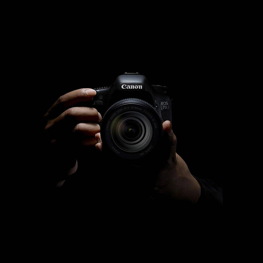 Câmera Canon de grafia escura, Canon DSLR Papel de parede de celular HD