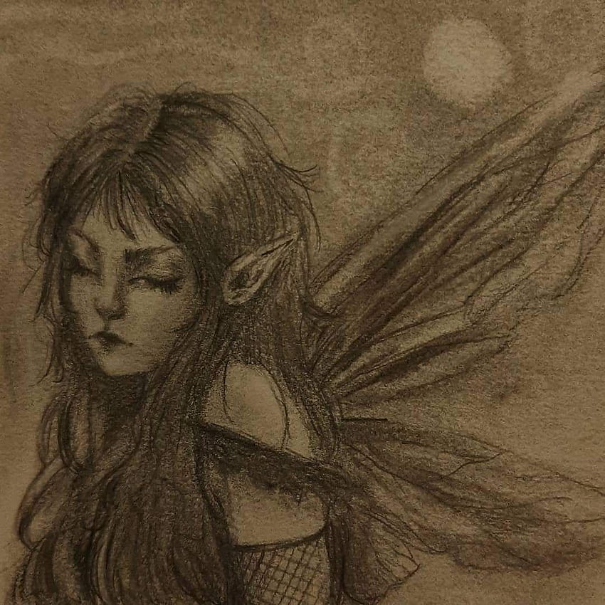About black in fairy grunge drawings by youhatetosmokewithoutme in 2021 ...