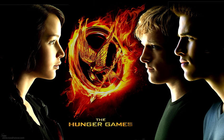 Katniss, Peeta, and Gale HD wallpaper
