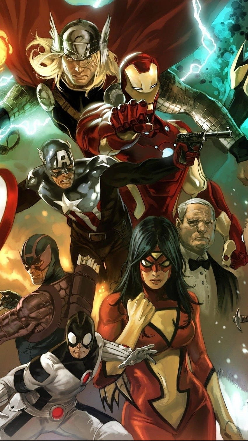 avengers comic iphone wallpaper