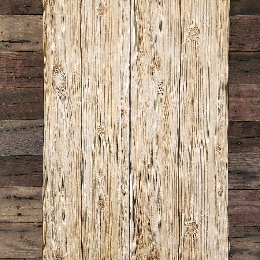 Brown Distressed Shiplap Rustic Wood Peel and Stick HD phone wallpaper