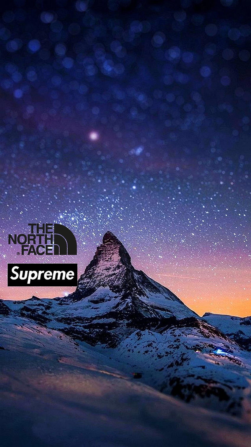 Supreme x The North Face fondo de pantalla del teléfono