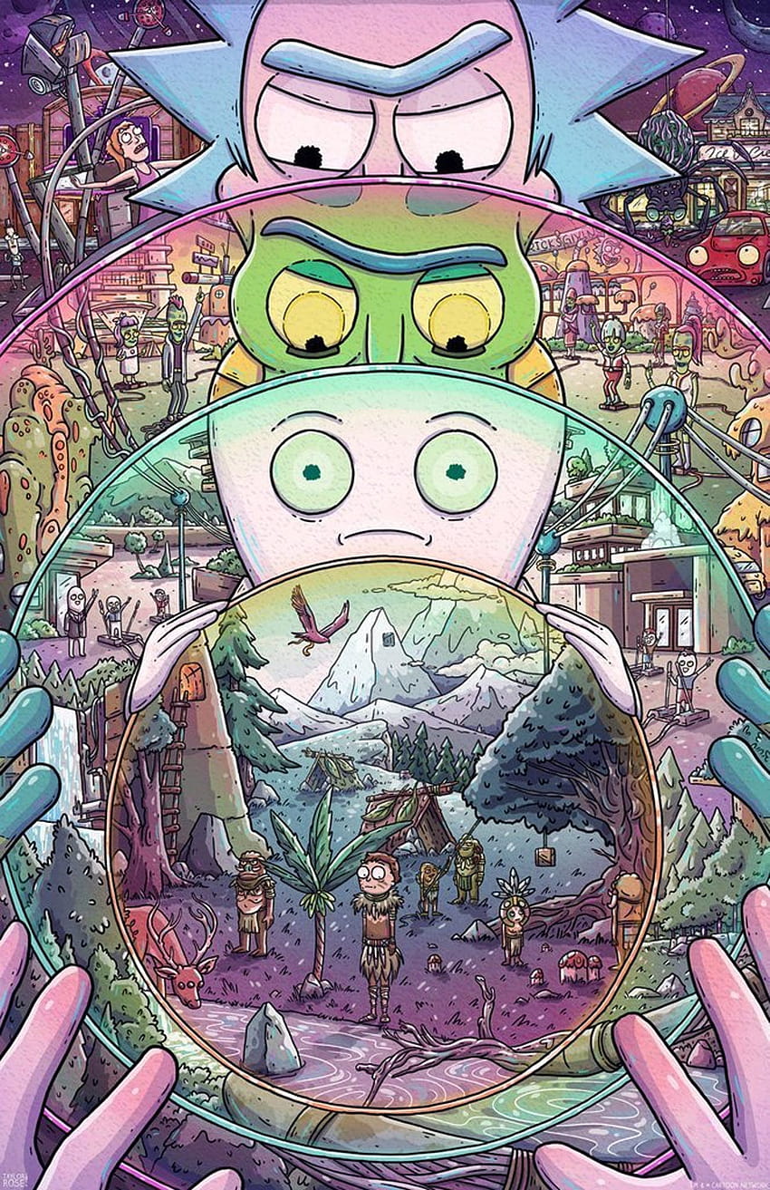 Ranking the Best Art From Adult Swim's 'Rick and Morty, rick and morty retro HD phone wallpaper