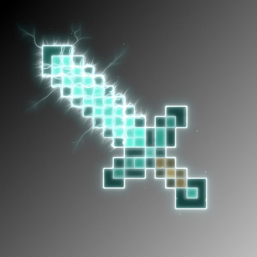 Minecraft Diamond Sword, enchanted diamond sword minecraft HD phone wallpaper