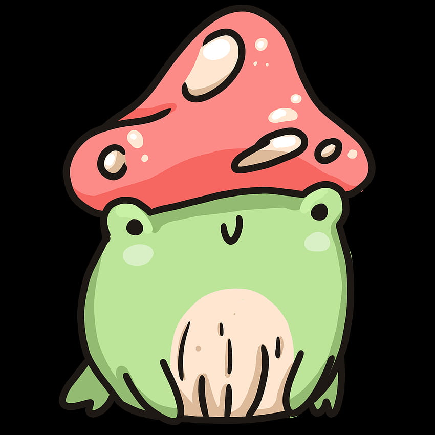 Frog with mushroom hat Sticker by crackheadruelx in 2021, mushroom frog ...