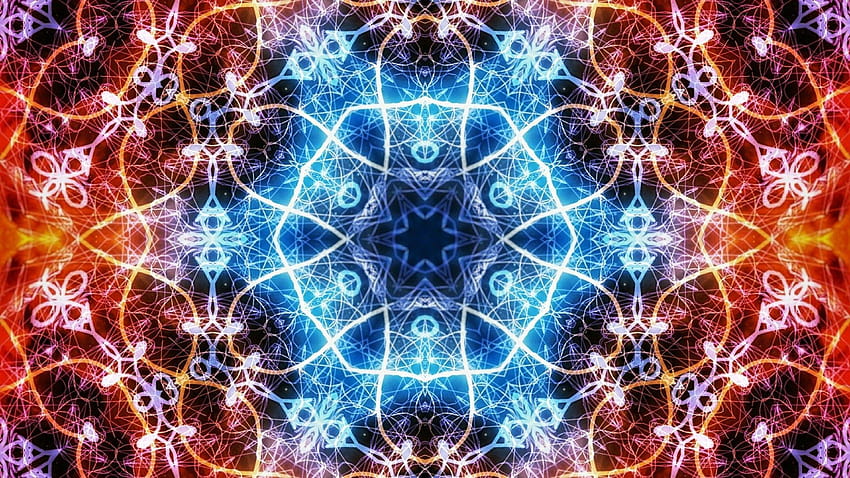 Vibrant Kaleidoscope Art HD wallpaper