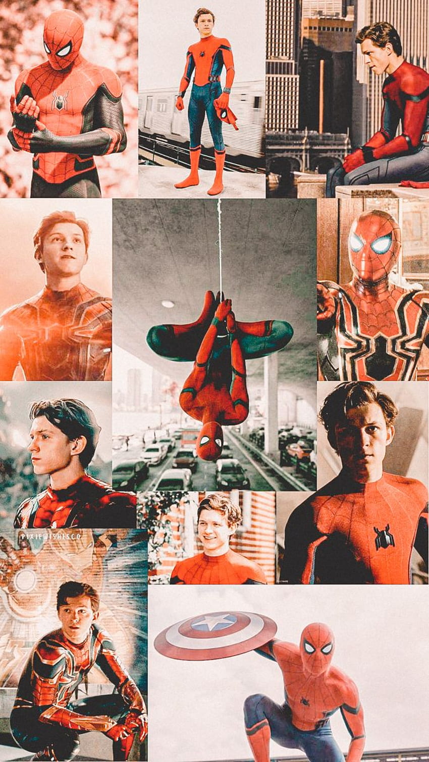☆ collage de peter parker ☆, collage del hombre araña fondo de pantalla del teléfono
