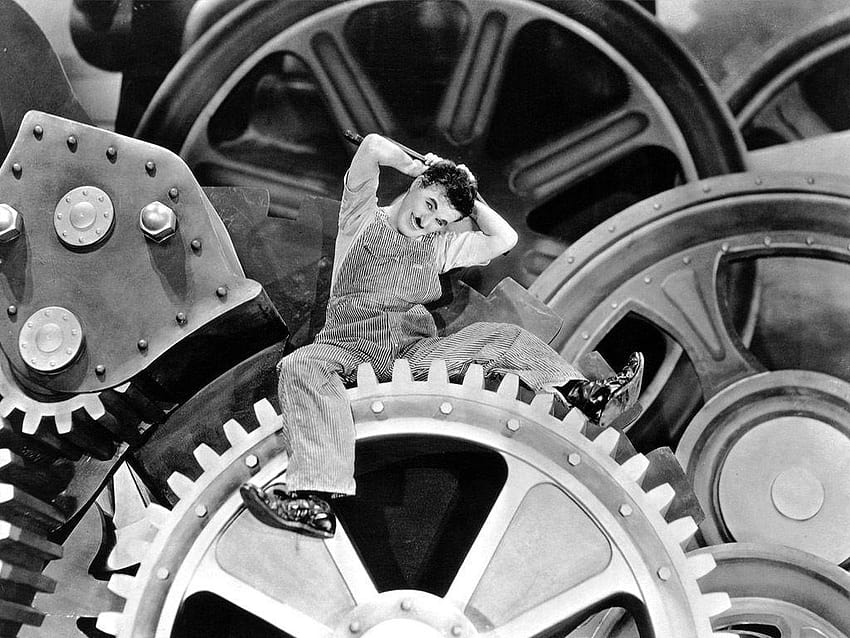 Charlie Chaplin in der Neuzeit HD-Hintergrundbild