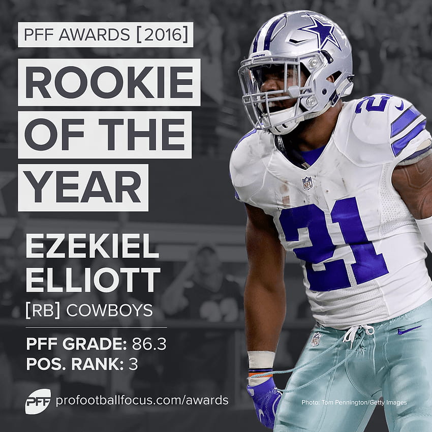 How PFF Rookie of the Year Ezekiel Elliott transformed Dallas, dallas cowboys ezekiel elliott HD phone wallpaper