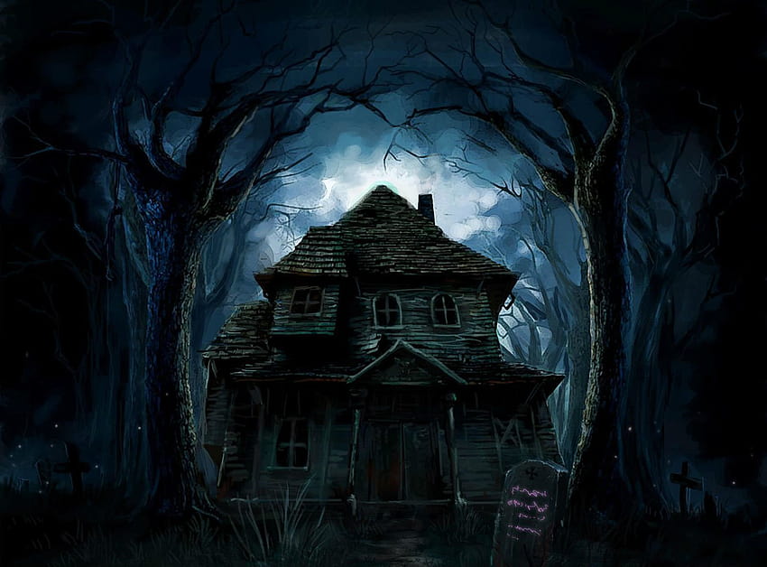 229398 Title Dark Haunted, haunted forest HD wallpaper