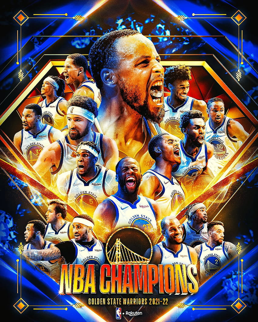 Golden State Warriors Campeones NBA 2022 fondo de pantalla del teléfono
