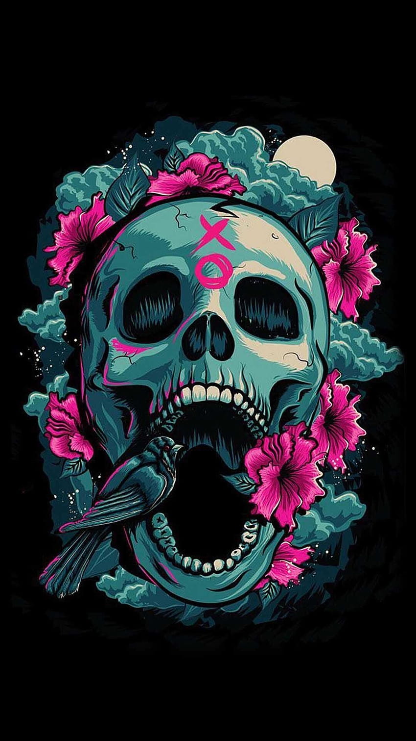 Queen Skull, Dope-Schädel HD-Handy-Hintergrundbild