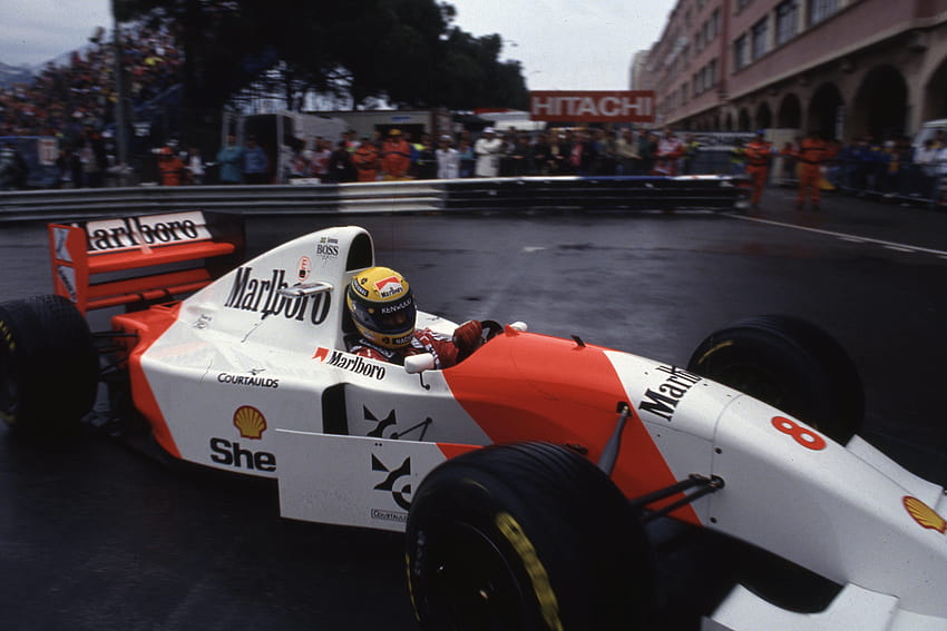 Ayrton Senna beim GP von Monaco, Monaco F1 HD-Hintergrundbild