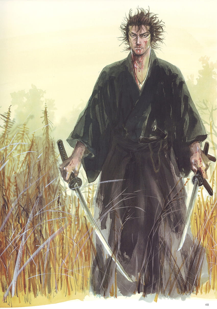 Takehiko inoue serseri samuray japon kıyafetleri kılıç katana dw, serseri Takehiko inoue HD telefon duvar kağıdı
