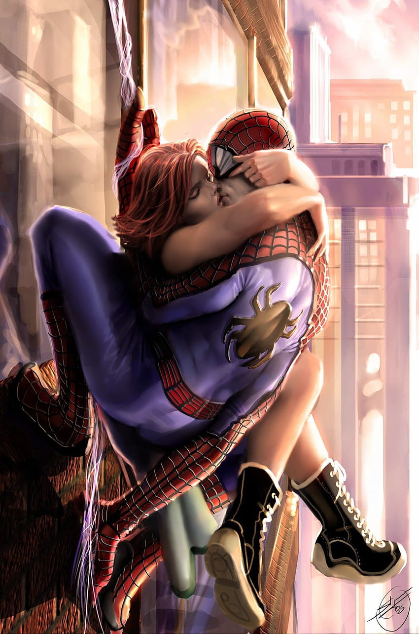 Pin di amazing spiderman comic s mary jane, spider man and mj wallpaper ponsel HD